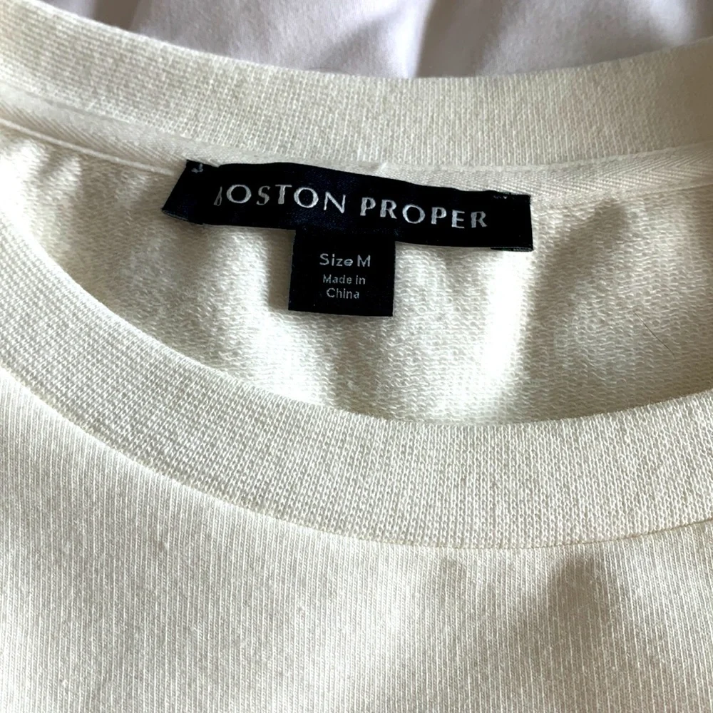 Boston Proper Puff Sleeve Sweater Top-never worn! - Picture 2 of 2